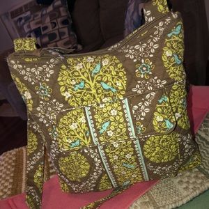 Retired Padded Leather Vera Bradley CrossBody